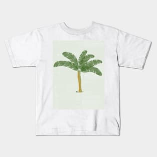 Watercolor Banana Plant Kids T-Shirt